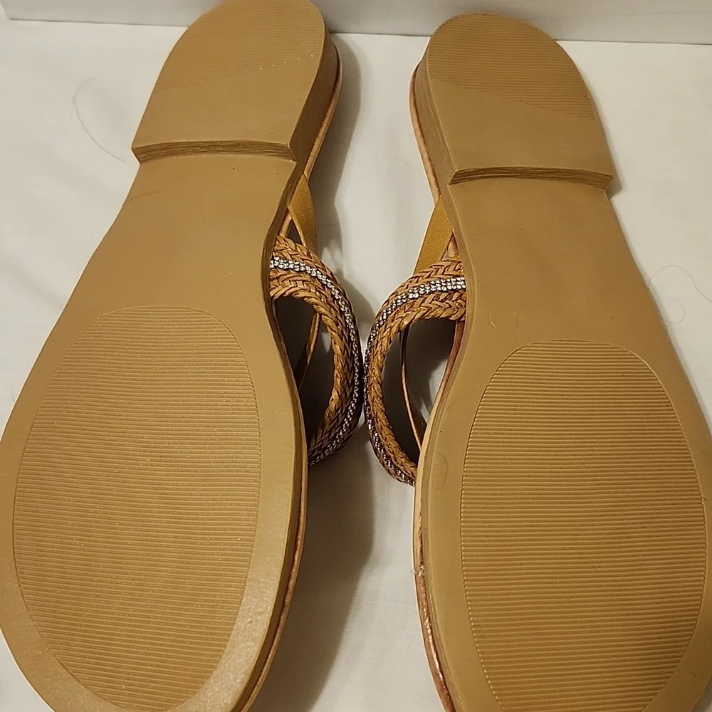 Coach and Four Tan Sandals - Picture 3 of 5